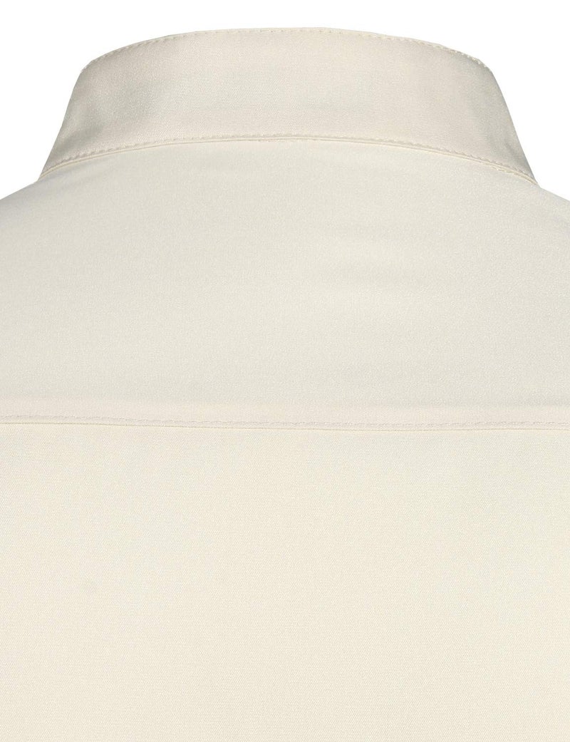 ZEROYAA Men's Banded Collar Slim Fit Long Sleeve Casual Button Down Dress Shirts with Pocket ZLCL09 Beige X-Large - Image 5